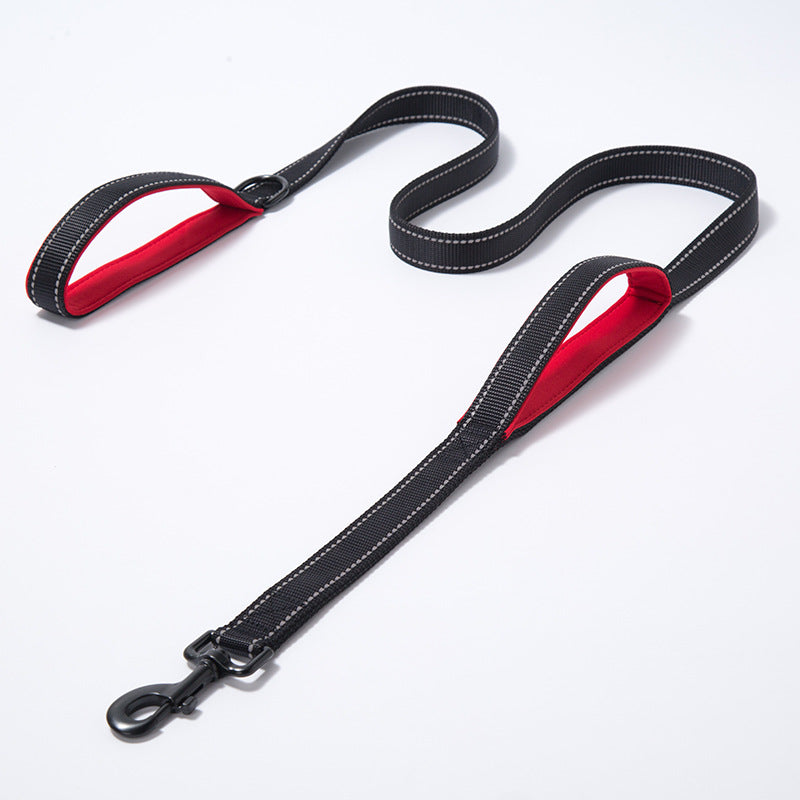 Pet Double Thickened Reflective Nylon Dog Leash