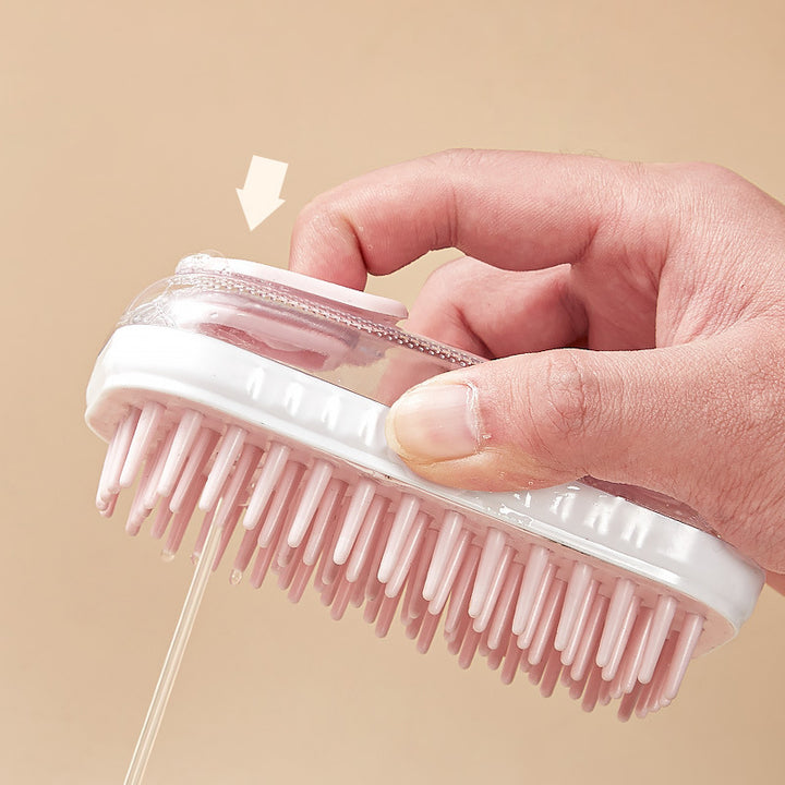 Silicone Pet Bath Massage Brush For Dogs And Cats