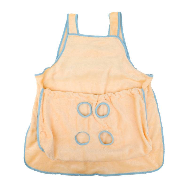 Plush Pet Carrier Apron Bag For Small Cats And Dogs