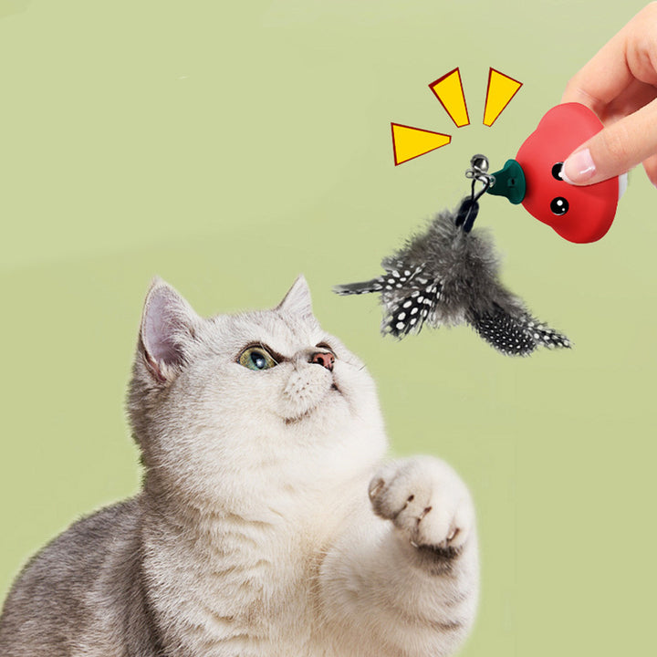 Retractable Cat Wand Toy With Suction Cup For Exercise