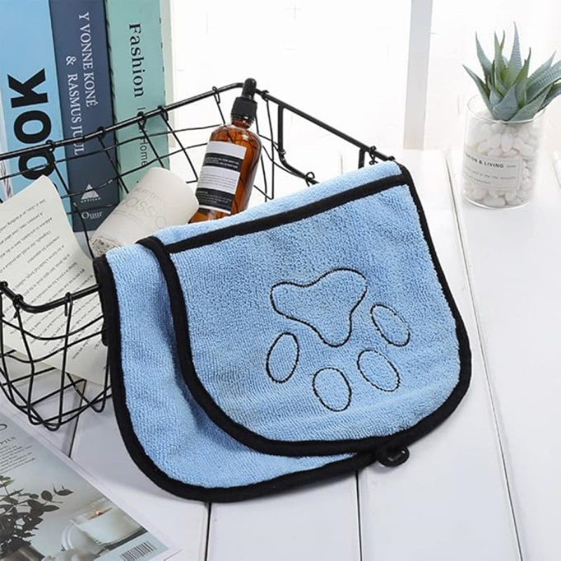 Quick-Absorb Pet Bath Towel For Dogs And Cats