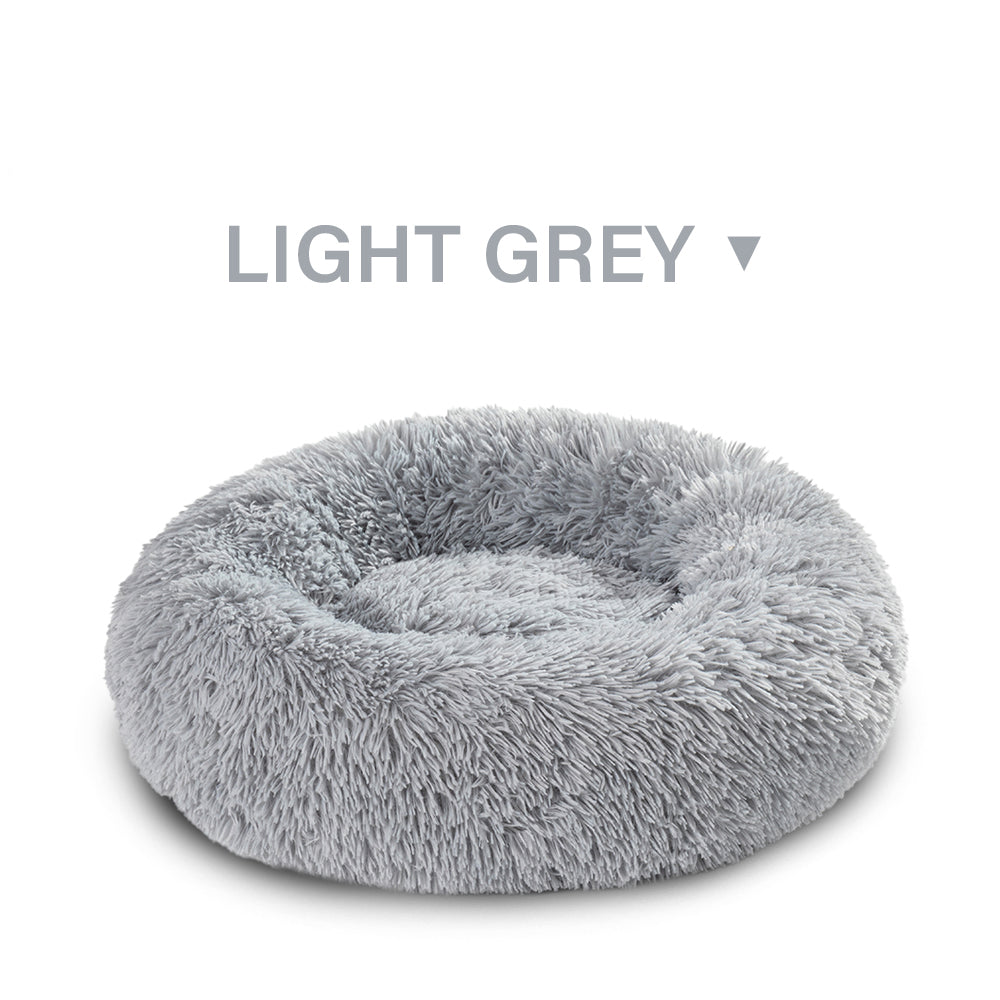 Indoor Doughnut-Shaped Washable Pet Bed For Cats And Dogs