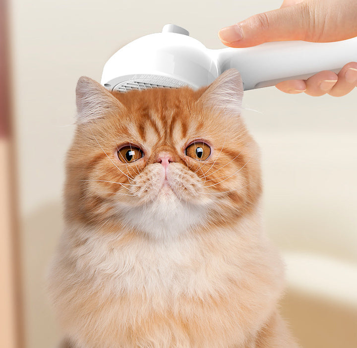 Self-Cleaning Pet Hair Remover Comb With Built-In Humidifier