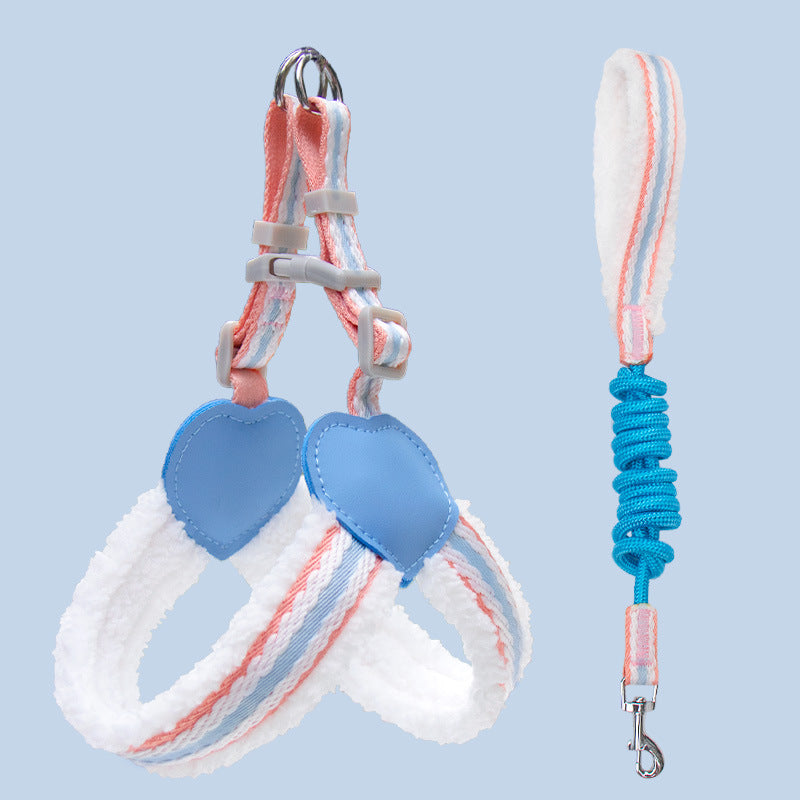 Breathable Summer Dog Harness Vest With Leash Small Medium