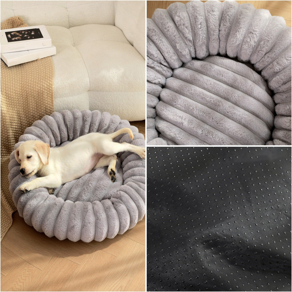 High-Weight Plush Pet Nest Warm Bed For Cats Dogs Rabbits