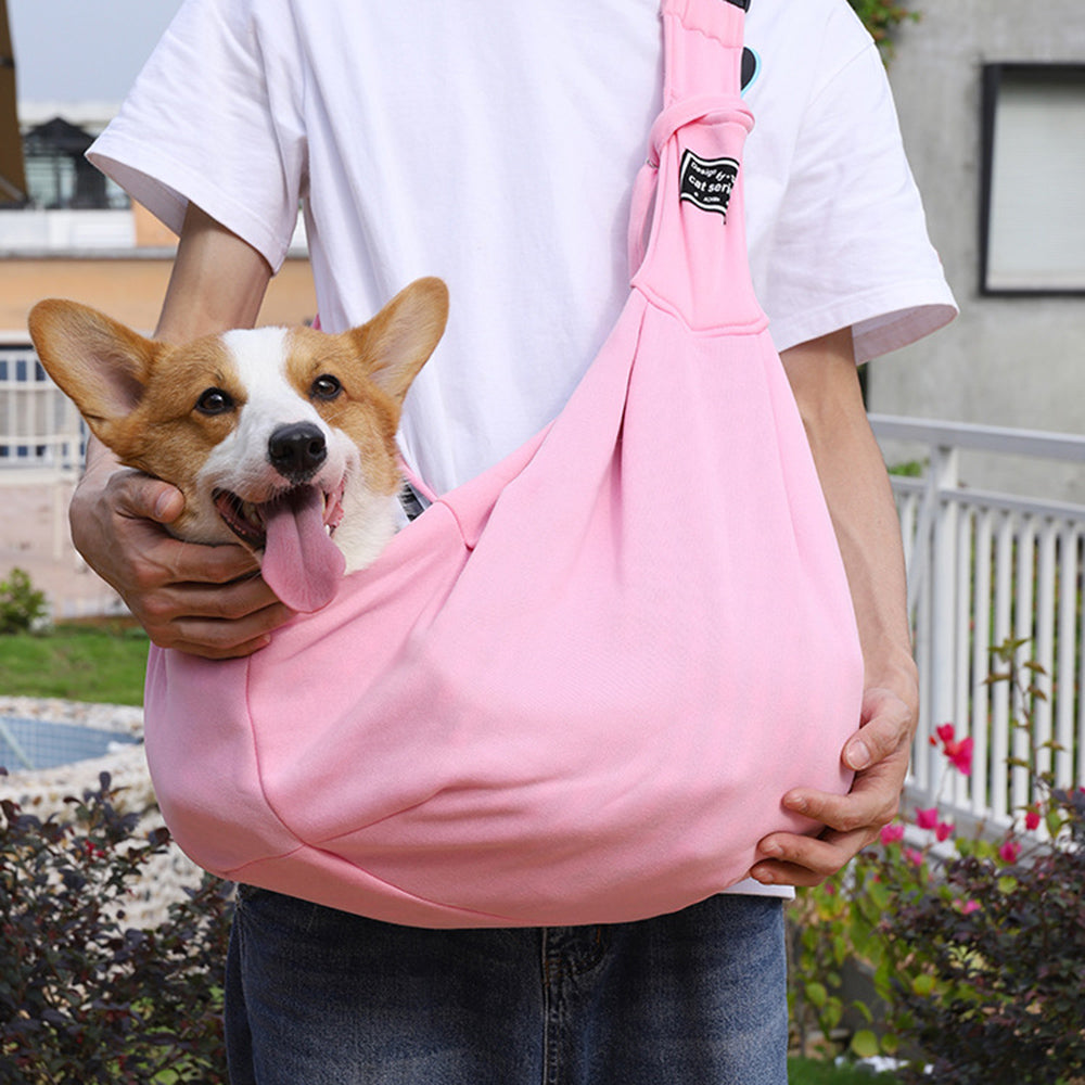 Cotton Single-Shoulder Pet Carrier Bag For Dogs And Cats