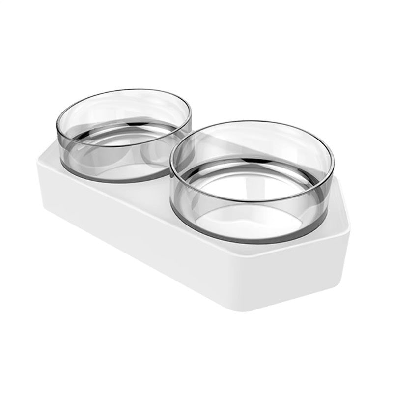 Ceramic Double Pet Bowl Water And Food Holder For Cats