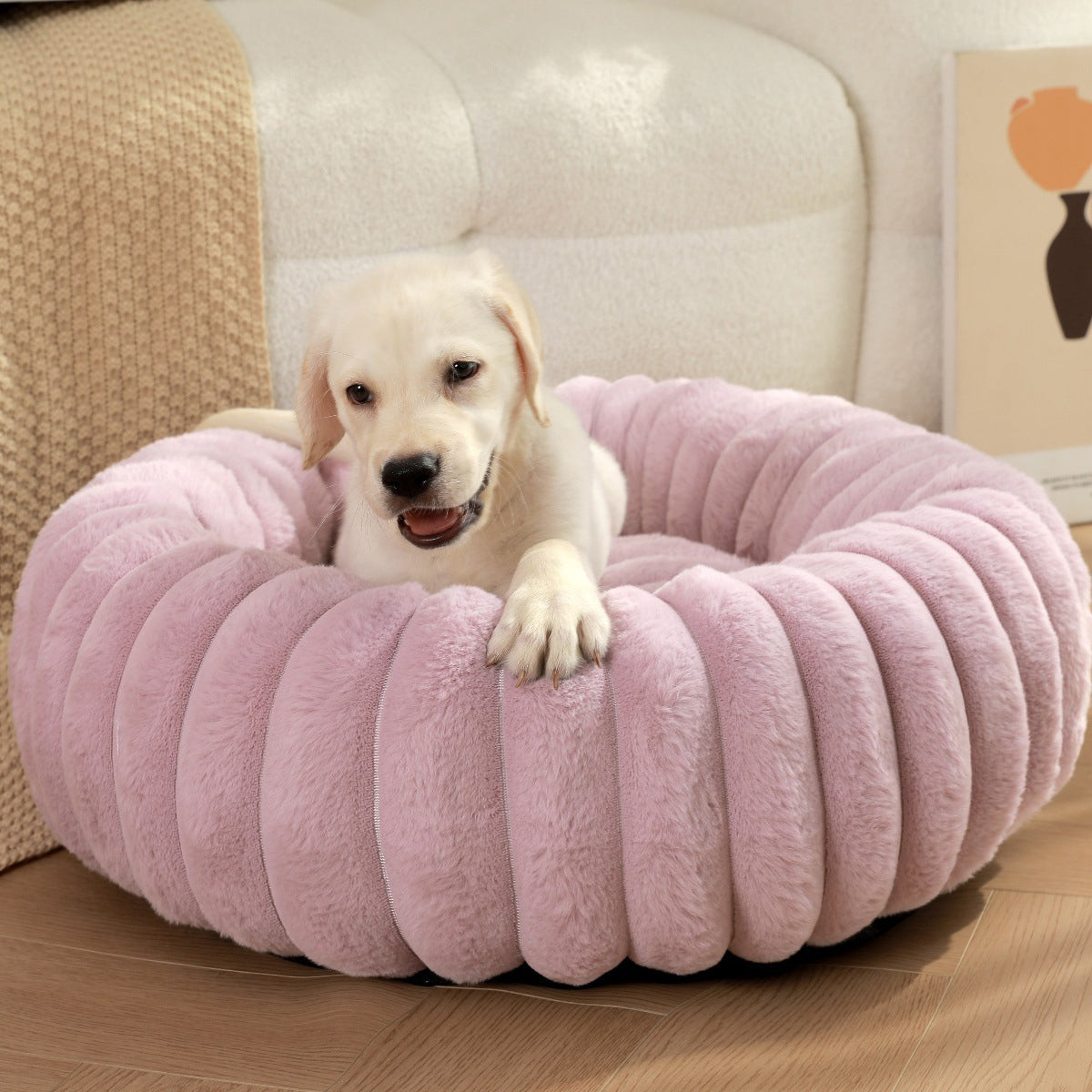 High-Weight Plush Pet Nest Warm Bed For Cats Dogs Rabbits