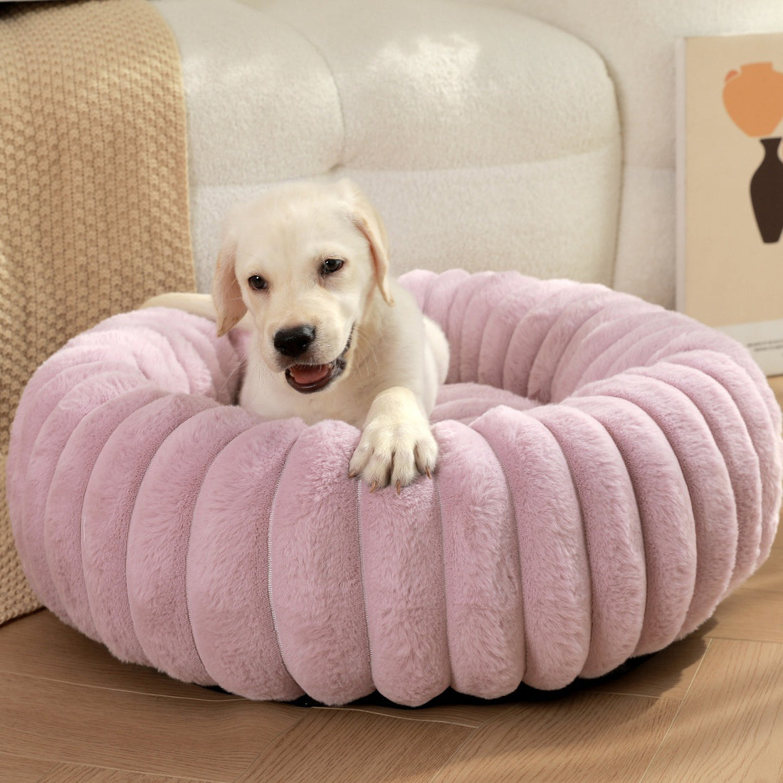 High-Weight Plush Pet Nest Warm Bed For Cats Dogs Rabbits