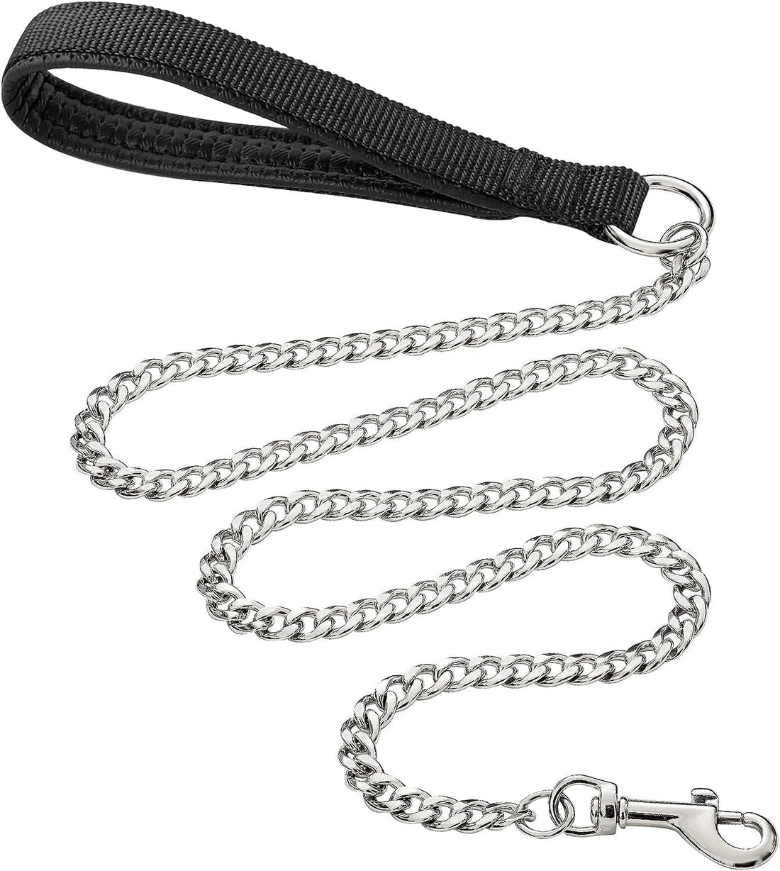 Heavy Duty Chew-Proof Metal Dog Leash With Padded Handle