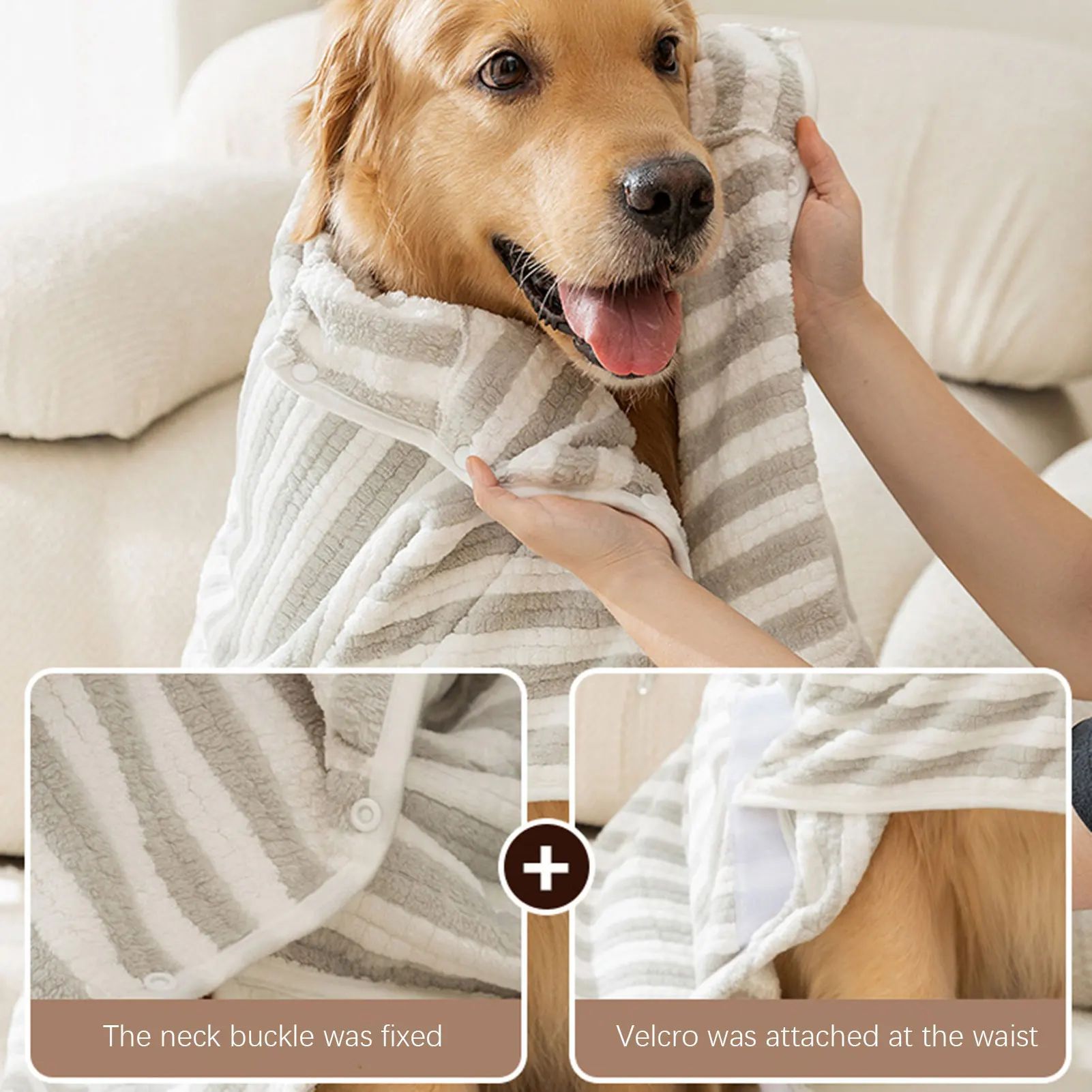 Ultra-Absorbent Quick-Dry Pet Bath Towel For Dogs All Sizes
