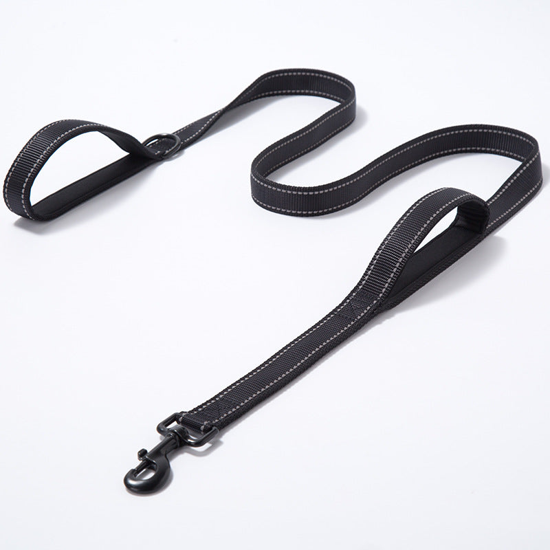 Pet Double Thickened Reflective Nylon Dog Leash