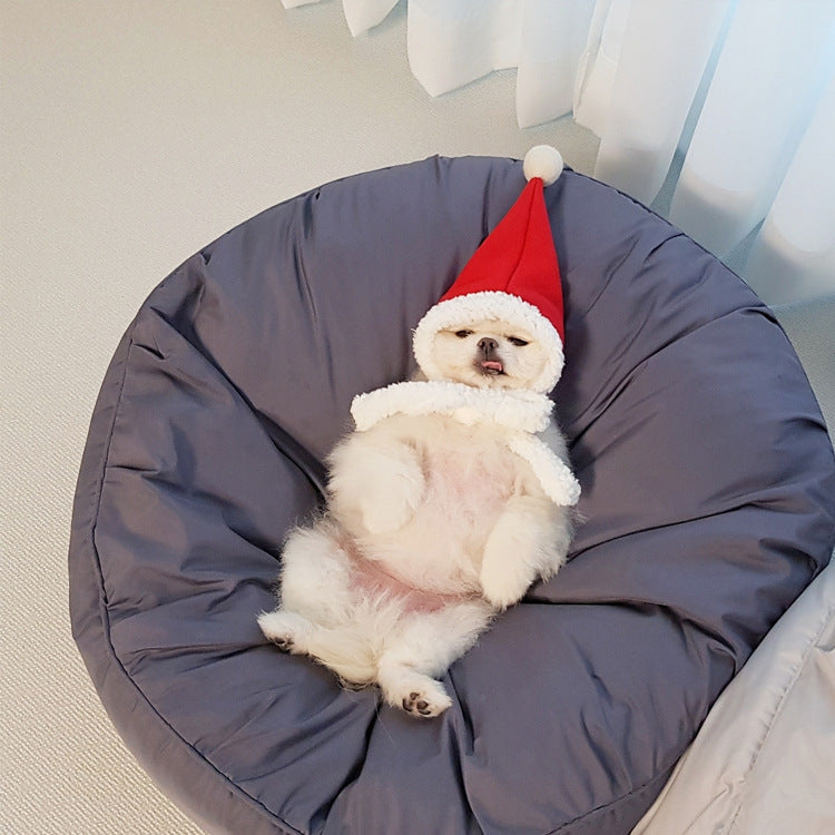 Pet Large Round Bed Moisture Proof Dust-Proof Washable