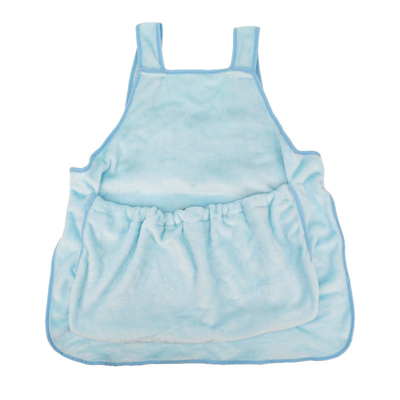 Plush Pet Carrier Apron Bag For Small Cats And Dogs