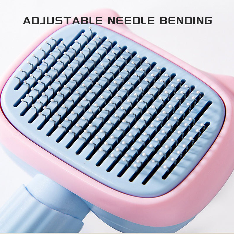 Dog And Cat Deshedding Brush With Dematting Comb For All Hair Types