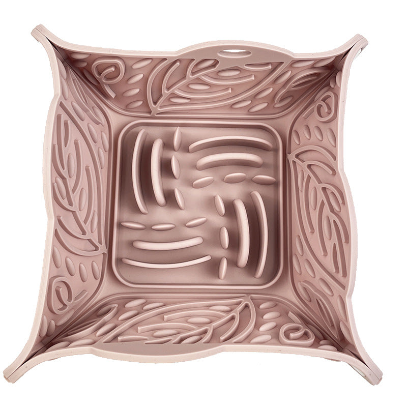 Foldable Silicone Slow Feeder Mat For Pets