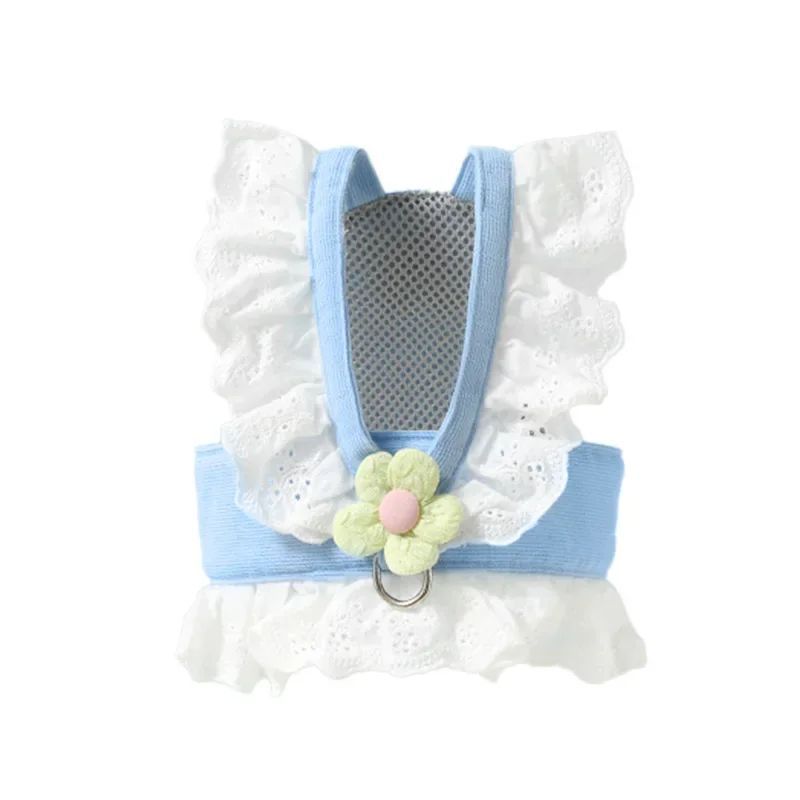 Summer Pet Harness With Leash And Back Strap For Puppies Dogs Cats