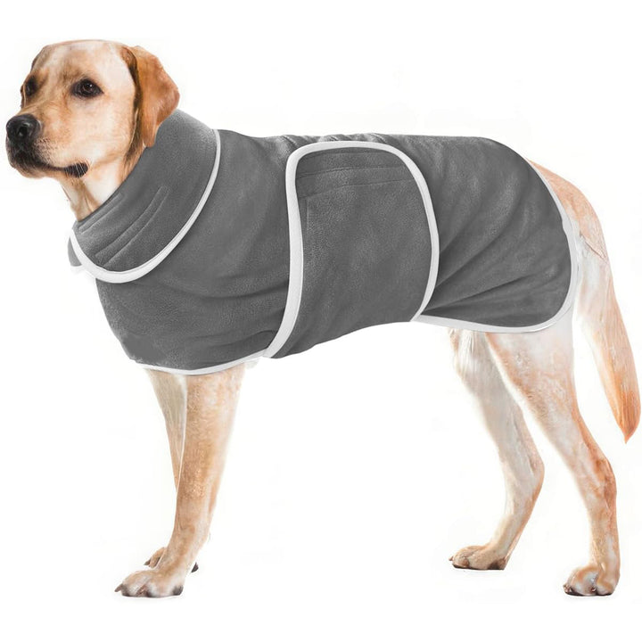 Super Absorbent Dog Bathrobe Towel Coat Outfit For Pets