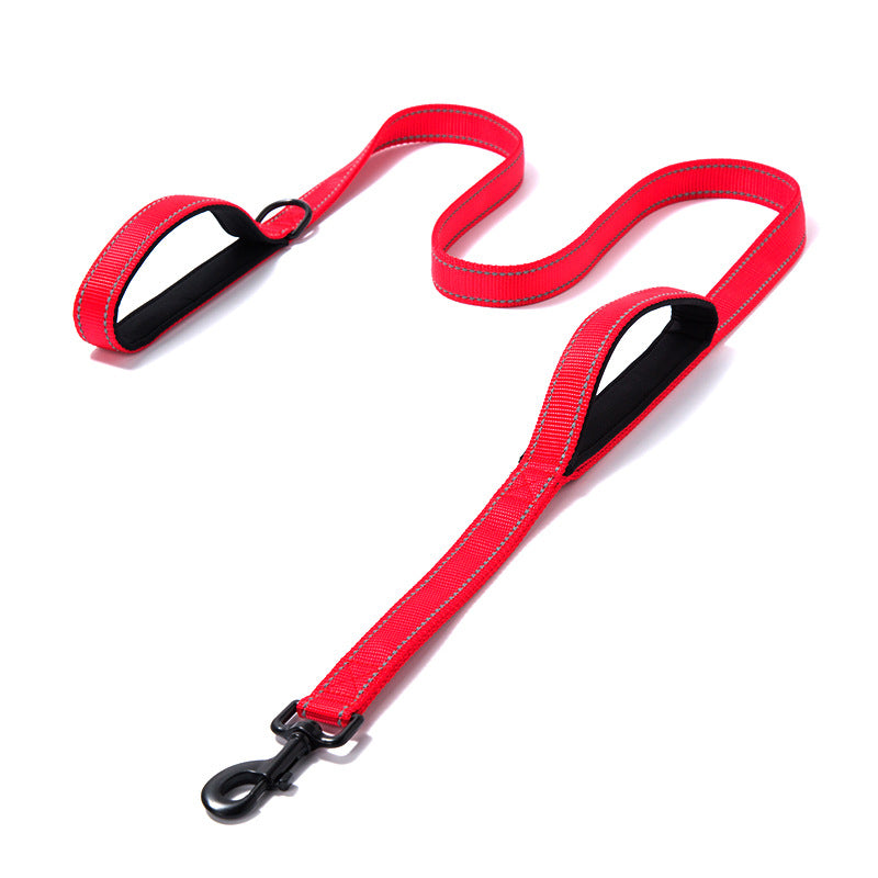 Pet Double Thickened Reflective Nylon Dog Leash