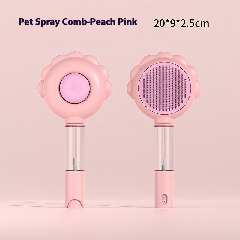 2-in-1 Self-Cleaning Dog Brush And Hair Remover Comb